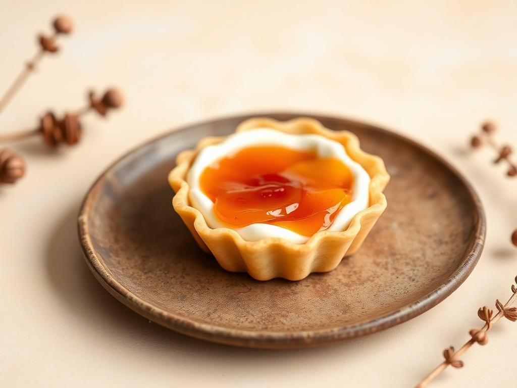 Crostatina morbida yogurt e confettura