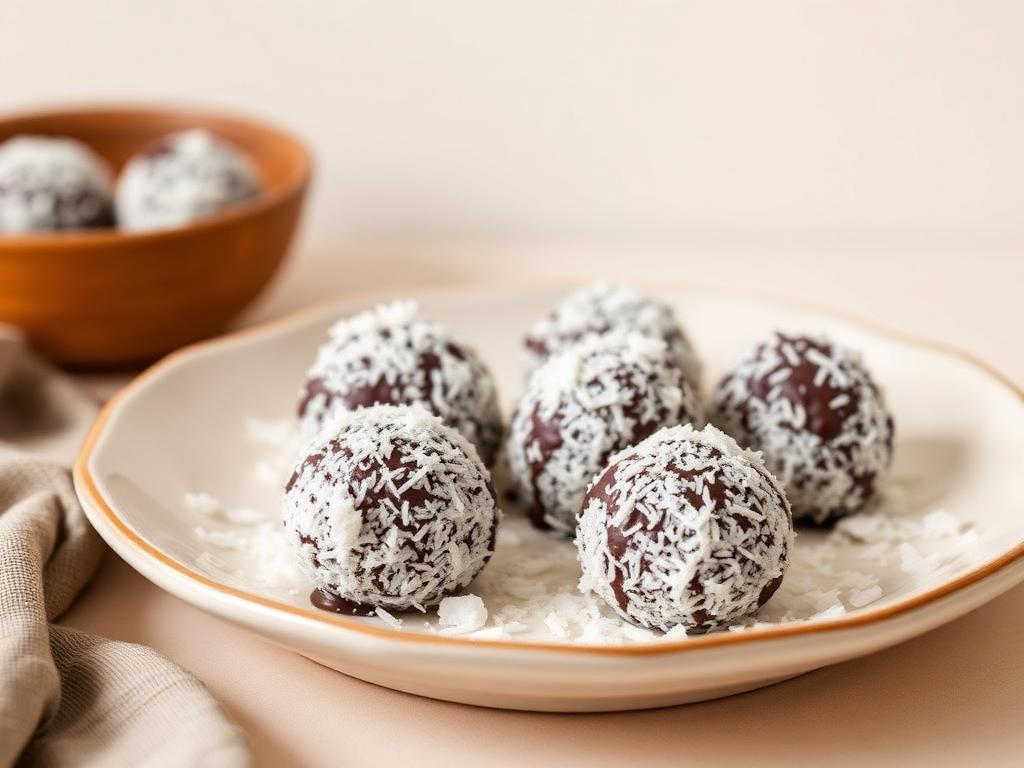 Praline cocco, yogurt e cioccolato